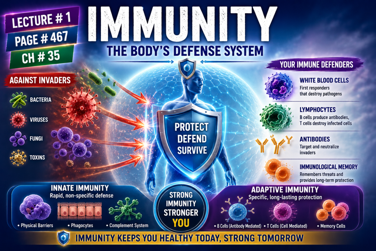 Immunity - Lecture # 1 Page # 467, Ch # 35