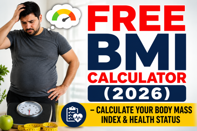 Free BMI Calculator (2026) – Calculate Your Body Mass Index & Health Status