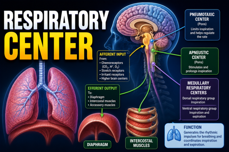 RESPIRATORY CENTER - superfast self learning series-1 page # 541 Chapter # 42 Guyton physiology 125th Edition.
