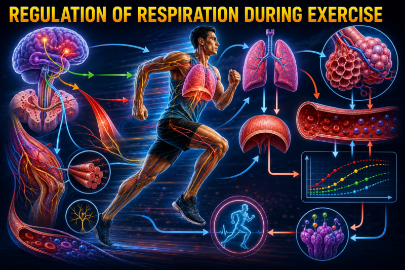 REGULATION OF RESPIRATION DURING EXERCISE –  SELF LEARNING, Lecture # 4 PAGE # 547 CHAPTER # 42.