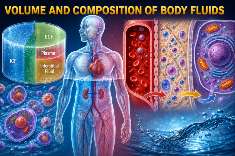VOLUME AND COMPOSITION OF BODY FLUIDS -SUPERFAST SELF LEARNING SERIES -1  PAGE # 1 CHAPTER #1 COSTANZO PHYSIOLOGY 8th Edition.