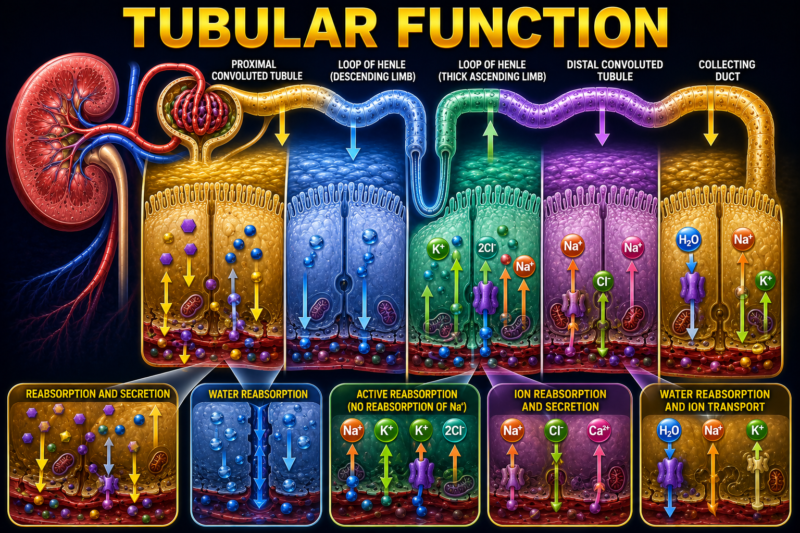 TUBULAR FUNCTION –  SELF LEARNING, Lecture  # 4 PAGE # 701 Ch #37.