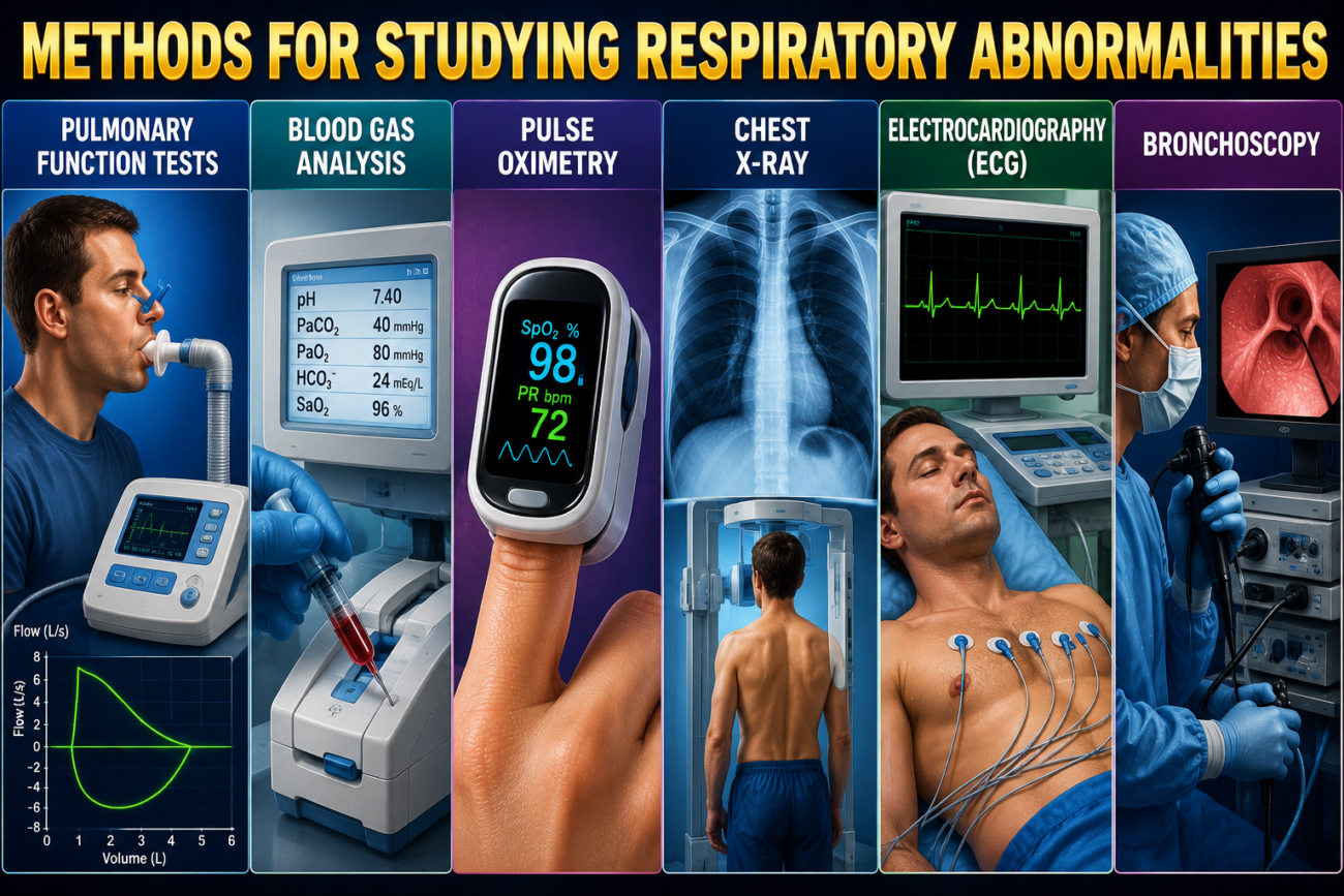 METHODS FOR STUDYING RESPIRATORY ABNORMALITIES - superfast image base self learning series # 1 Page # 551 Ch # 43 Guyton physiology 15th Edition.