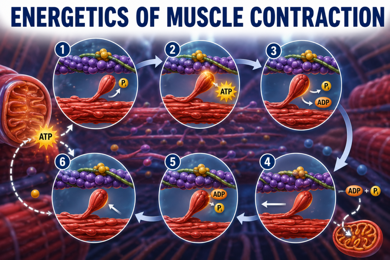 ENERGETICS OF MUSCLE CONTRACTION - Superfast image base self learning series # 3, page # 86 Ch# 6 UNIT 2, Guyton Physiology 15th Edition.