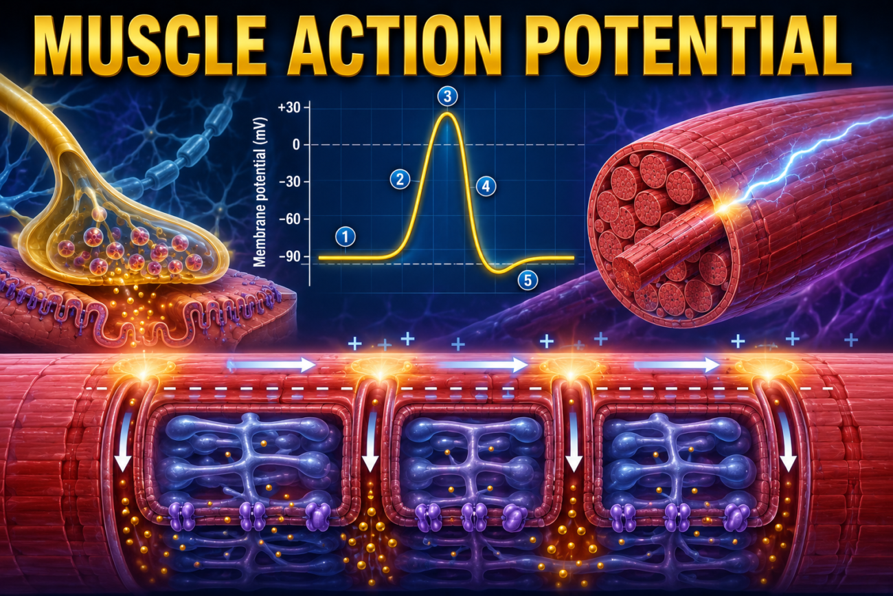 MUSCLE ACTION POTENTIAL Superfast image base self learning series # 2, page # 97 Ch # 7, UNIT 2, Guyton Physiology 15th Edition.- DR SHEEN