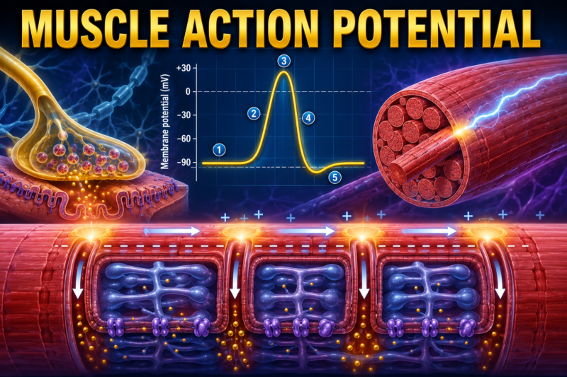 MUSCLE ACTION POTENTIAL – Self learning, Lecture # 2, page # 97 Ch # 7, UNIT 2.