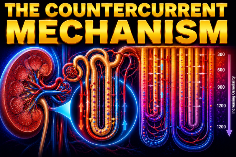 THE COUNTERCURRENT MECHANISM  – SELF LEARNING, Lecture #  6, PAGE # 710,  CH:# 37.