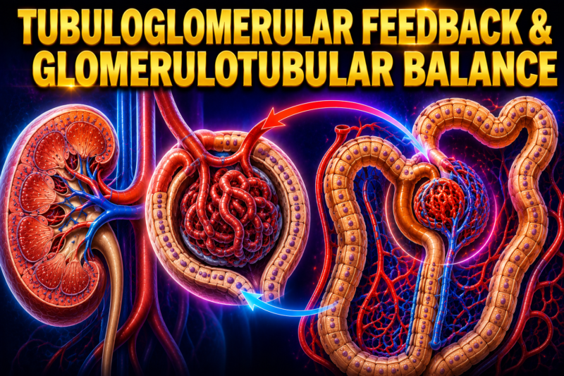 TUBULOGLOMERULAR FEEDBACK & GLOMERULOTUBULAR BALANCE – SELF LEARNING, Lecture # 5 PAGE # 704 CH:# 37.