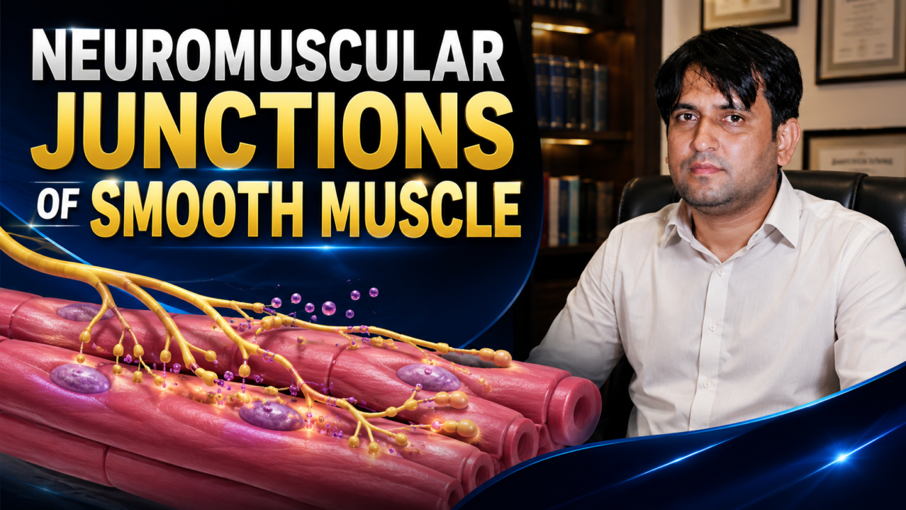 NEUROMUSCULAR JUNCTIONS OF SMOOTH MUSCLE - -SELF LEARNING SERIES # 3 Page # 105 Ch: # 8 Guyton physiology 15th Edition with Dr sheen