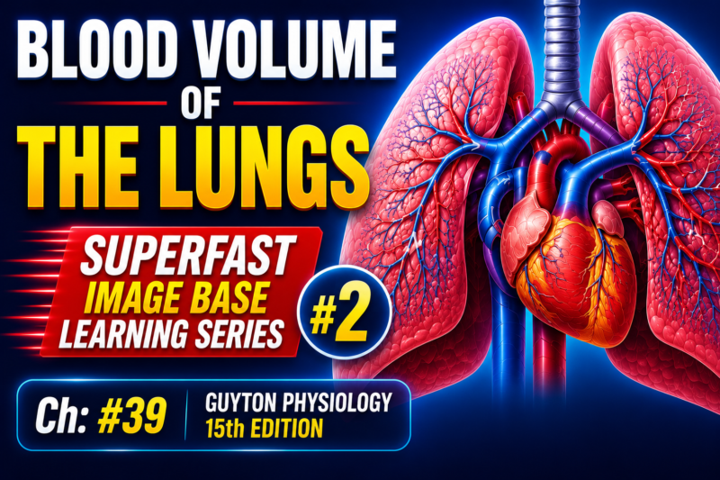 BLOOD VOLUME OF THE LUNGS – Self  learning Lecture # 2, page # 514, Ch: # 39.