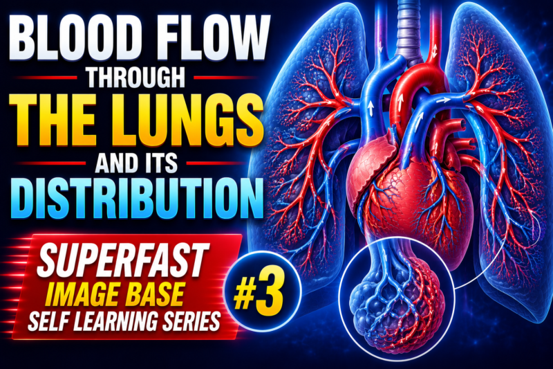 BLOOD FLOW THROUGH THE LUNGS AND ITS DISTRIBUTION –   Self learning Lecture # 3 Page # 514 Ch # 39.