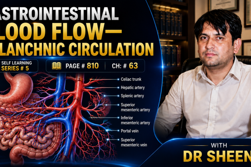 GASTROINTESTINAL BLOOD FLOW—SPLANCHNIC CIRCULATION – SELF LEARNING, Lecture # 5, Page # 810, Chapter # 63