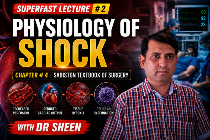 PHYSIOLOGY OF SHOCK -Superfast Lecture # 2, Chapter # 4 Sabiston textbook of surgery – DR M-ASHRAF