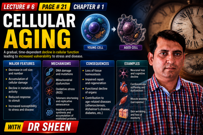 CELLULAR AGING –  page # 21, Lecture # 6, Chapter # 1