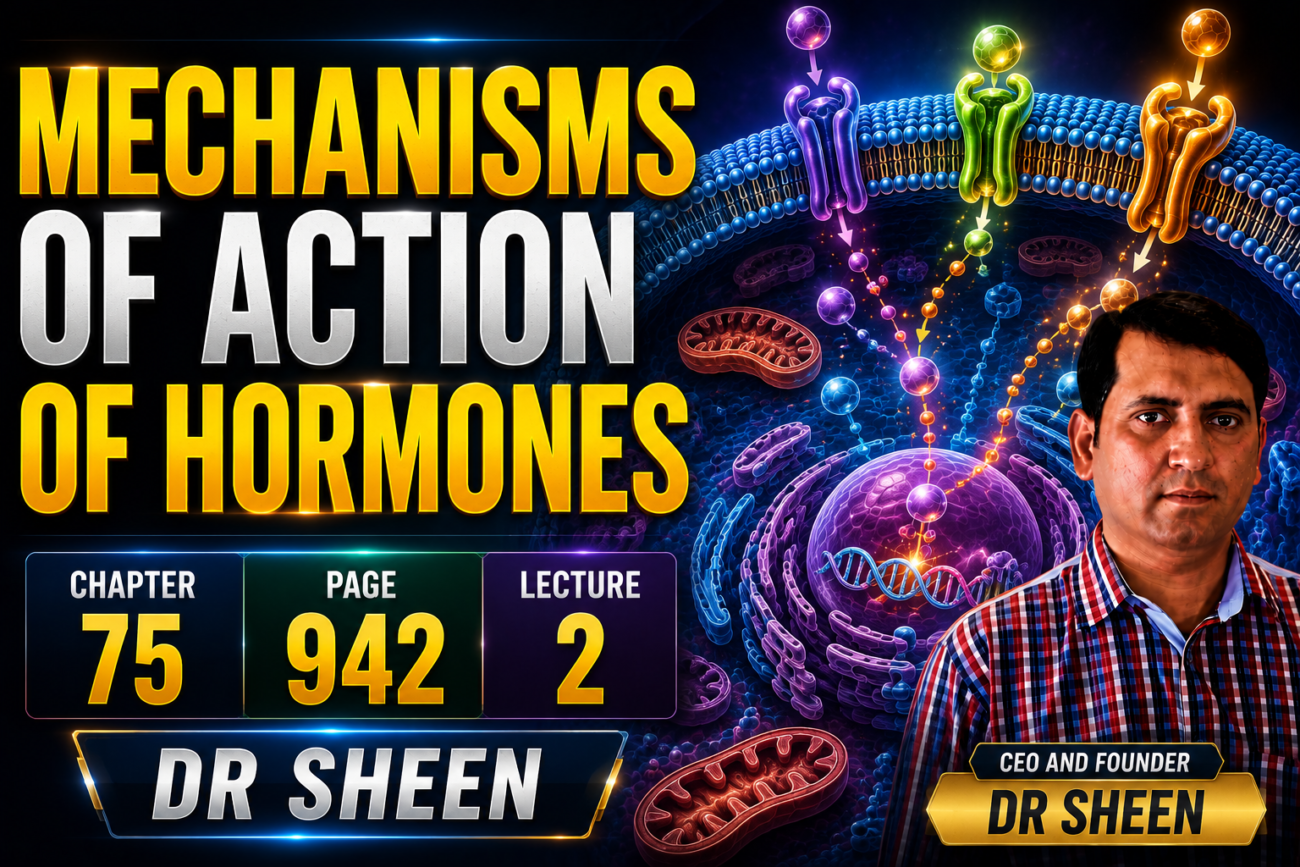 MECHANISMS OF ACTION OF HORMONES - Lecture # 2, Page # 942, Chapter # 75