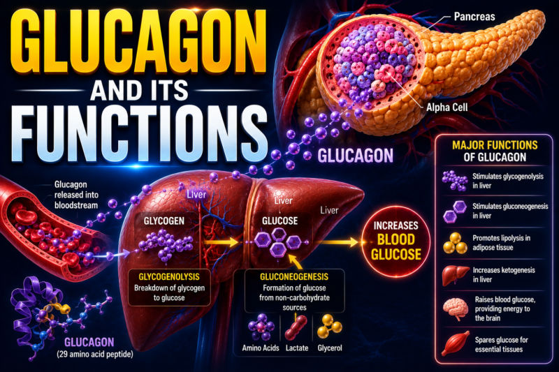 GLUCAGON AND ITS FUNCTIONS – LEC # 4, P # 1008, Ch# 79