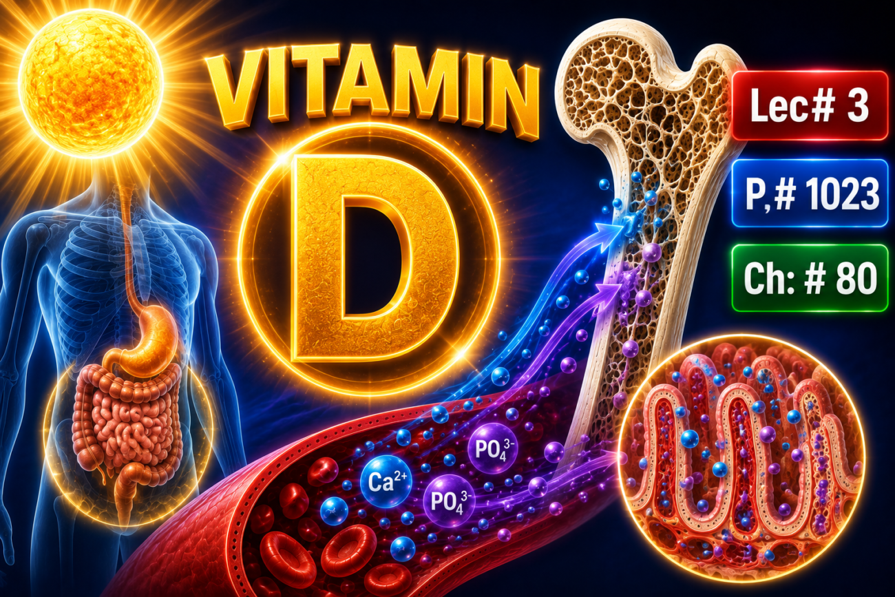 VITAMIN D - Lec# 3, P # 1023 Ch: # 80