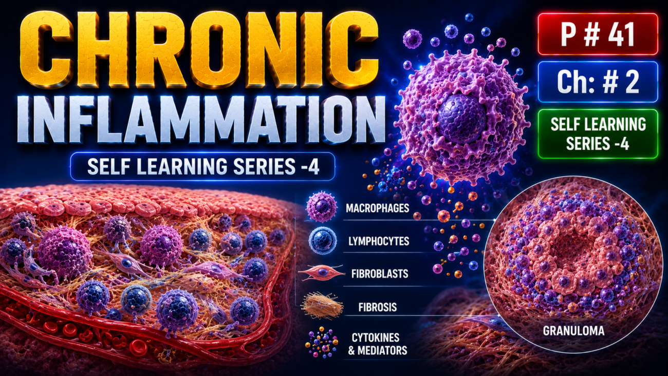 CHRONIC INFLAMMATION - Self Learning Series -4, P # 41, Ch:# 2