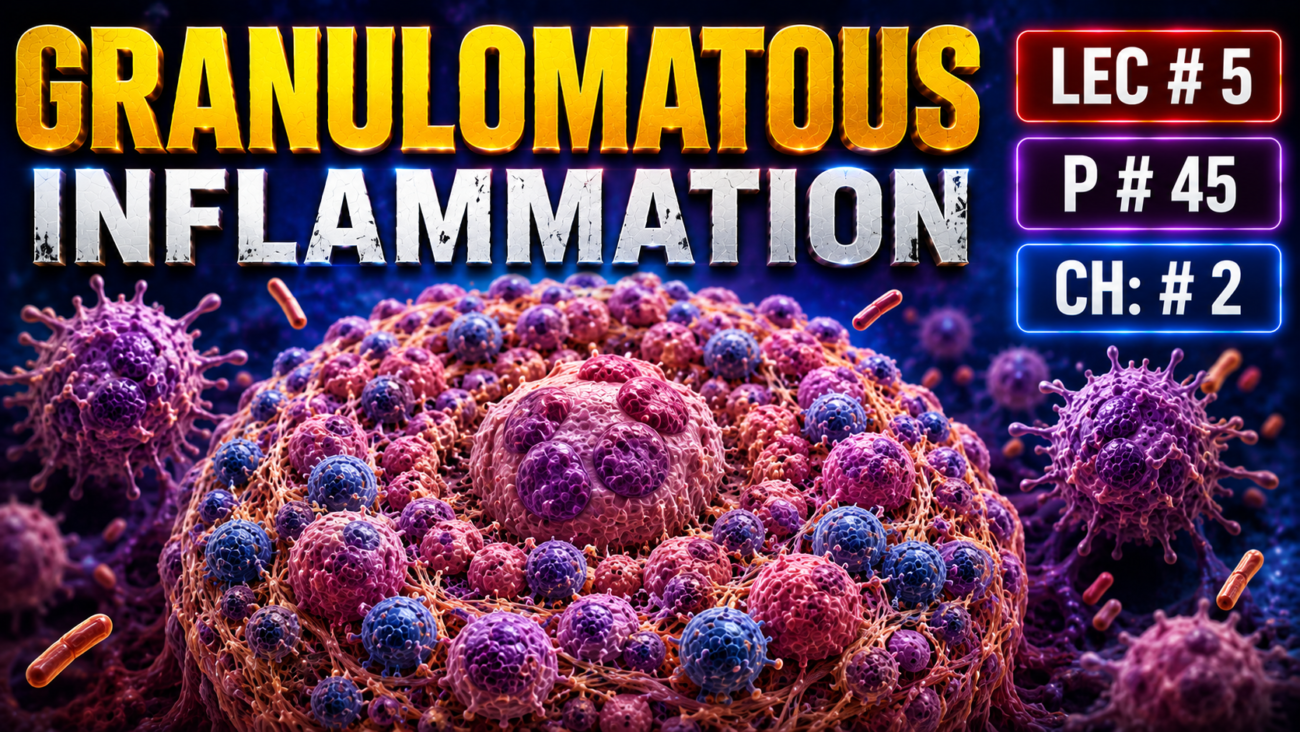 Granulomatous Inflammation - Lec #5, P # 45 Ch: # 2