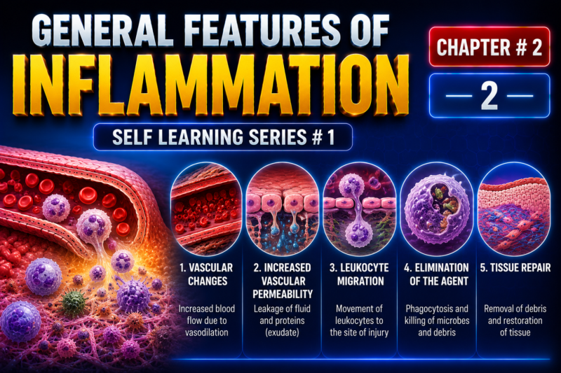 GENERAL FEATURES OF INFLAMMATION – Self Learning Series # 1 Chapter # 2