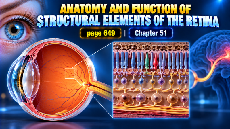 ANATOMY AND FUNCTION OF STRUCTURAL ELEMENTS OF THE RETINA – Lecture 1| page 649| Chapter 51
