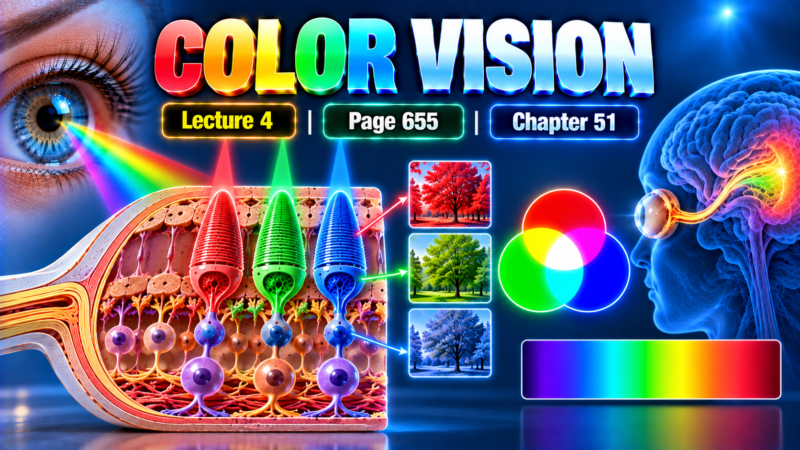 COLOR VISION – Lecture 4 |  Page 655  | Chapter 51