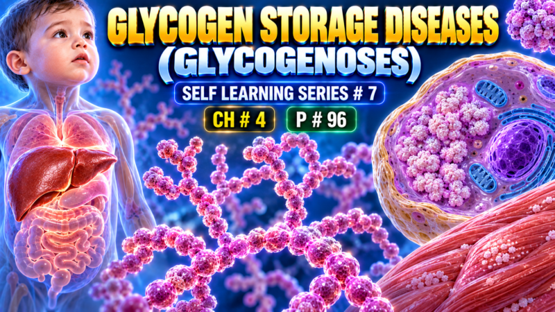Glycogen Storage Diseases (Glycogenoses) – Self Learning series # 7, P # 96, Ch# 4