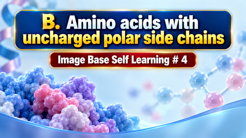 B. Amino acids with uncharged polar side chains – Image Base Self Learning # 4
